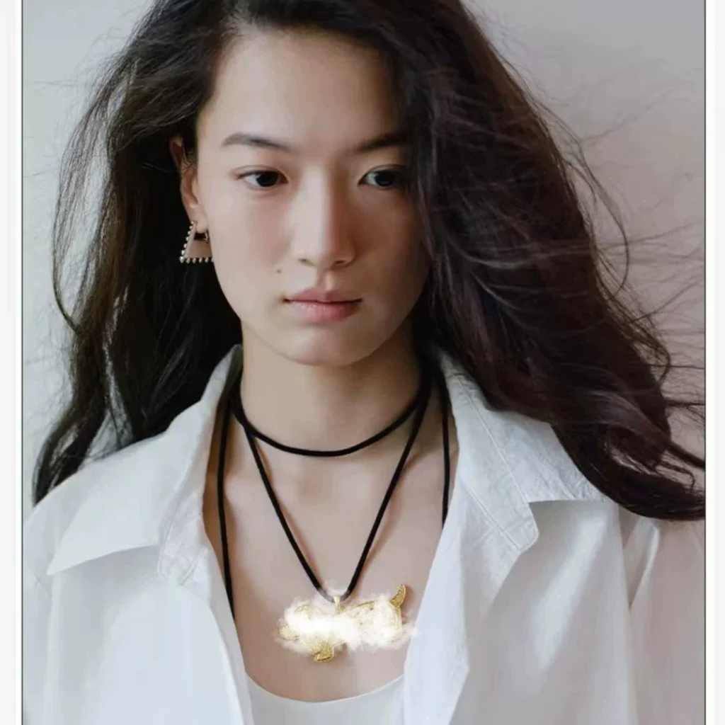 Wachshund Dog Woolen Chain Long Necklace